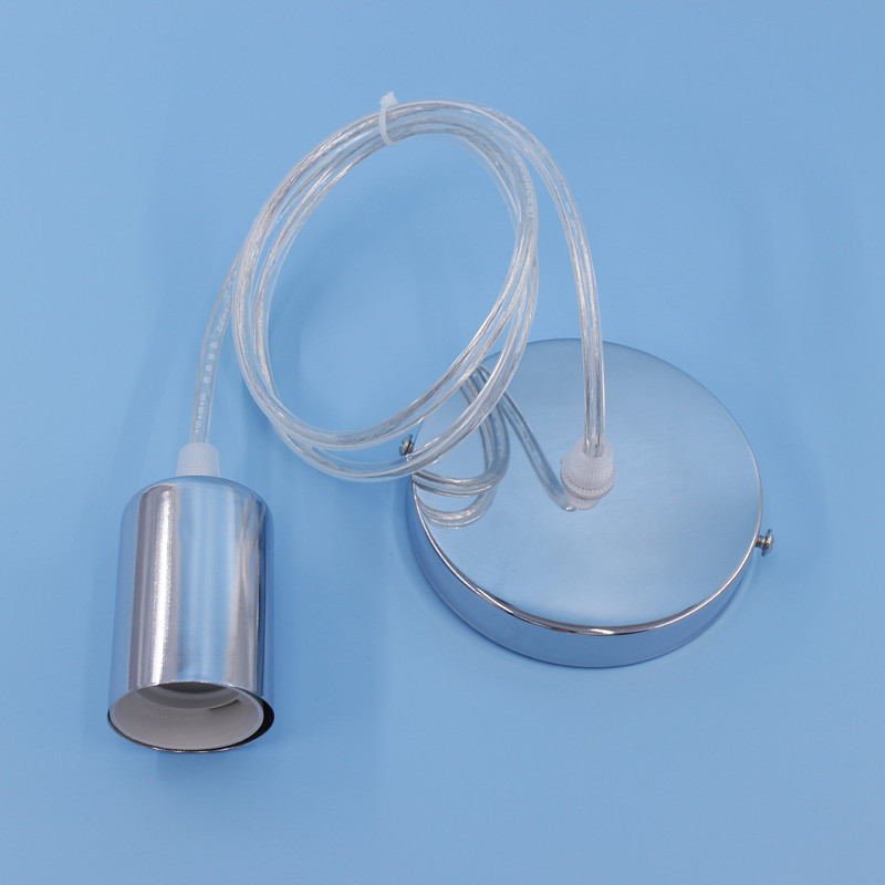 Portalámparas colgante E27 con rosca grande y cable, juego de cable para lámpara colgante, accesorios para lámpara colgante de comedor DIY