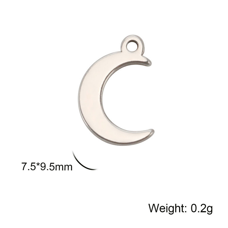 Crescent moon (steel color)