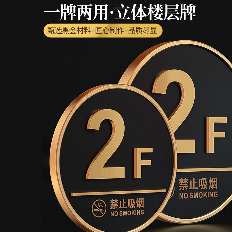 亞克力樓層標識牌數字指示牌家用酒店商場小區樓棟牌索引貼門牌號