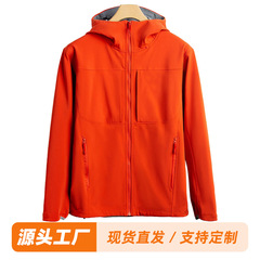 新型アウトドアソフトシェル防水防風透湿保温男女同モデル春秋コート登山服徒歩登山