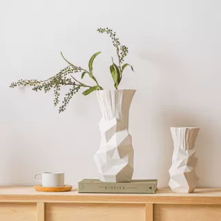 现代简约陶瓷花器花插样板房饰品卧室书房客厅桌面玄关外贸工艺品