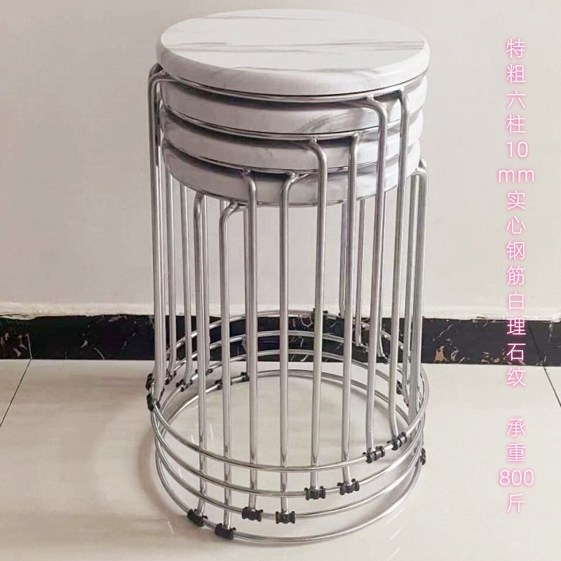 매우 두꺼운 10mm 6열 강철 막대 흰색 대리석 패턴 보드