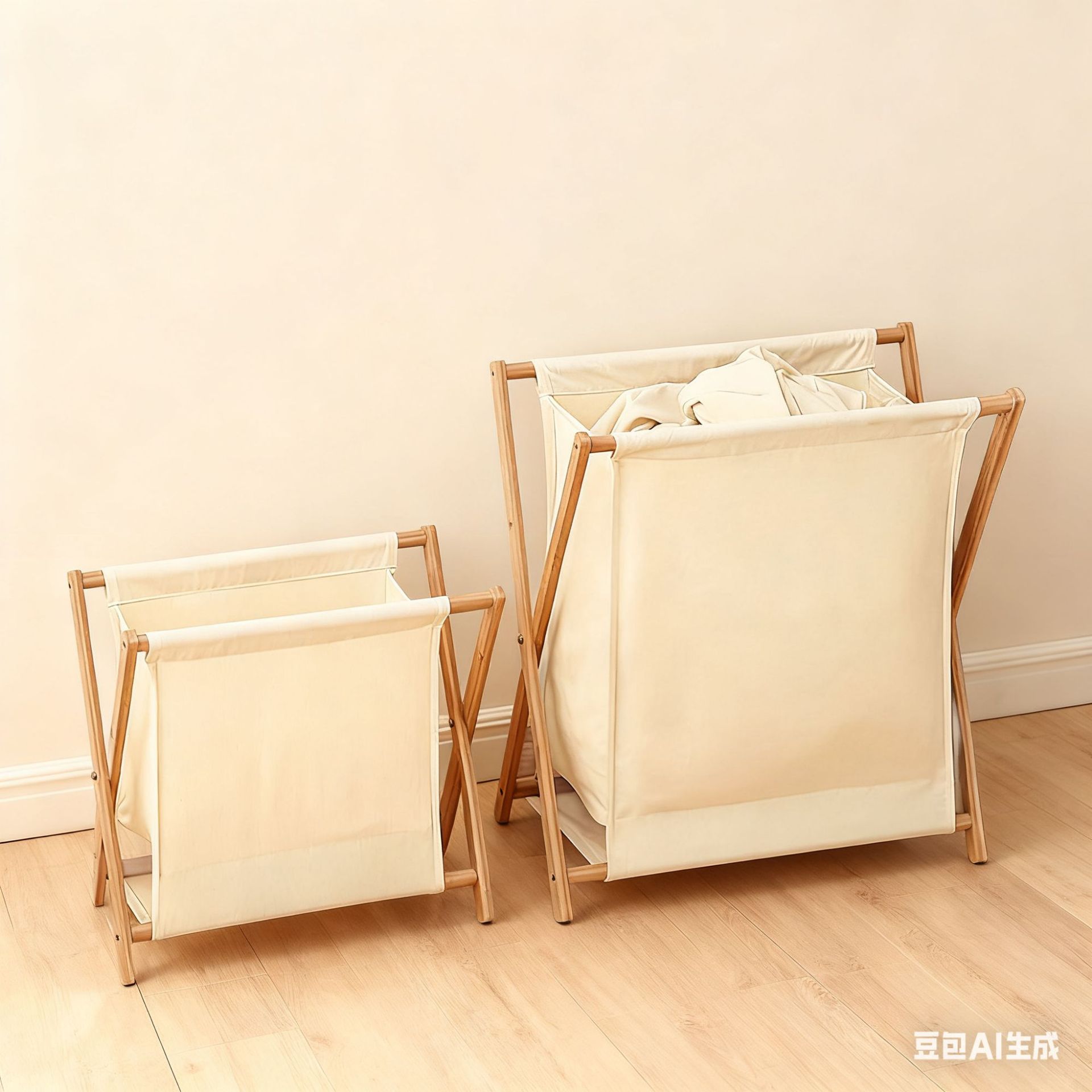 家用X型牛津布防水收纳筐落地架室内衣服脏衣篮洗衣篮收纳可折叠