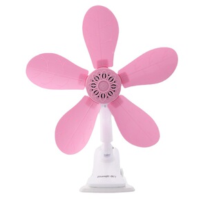 Wholesale 5 leaf series Strong Wind table clip fan big wind small clip fan student dormitory home electric fan mini mute