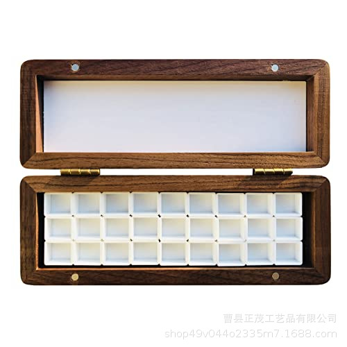 Estilo de tapa de 27 cuadros de nogal