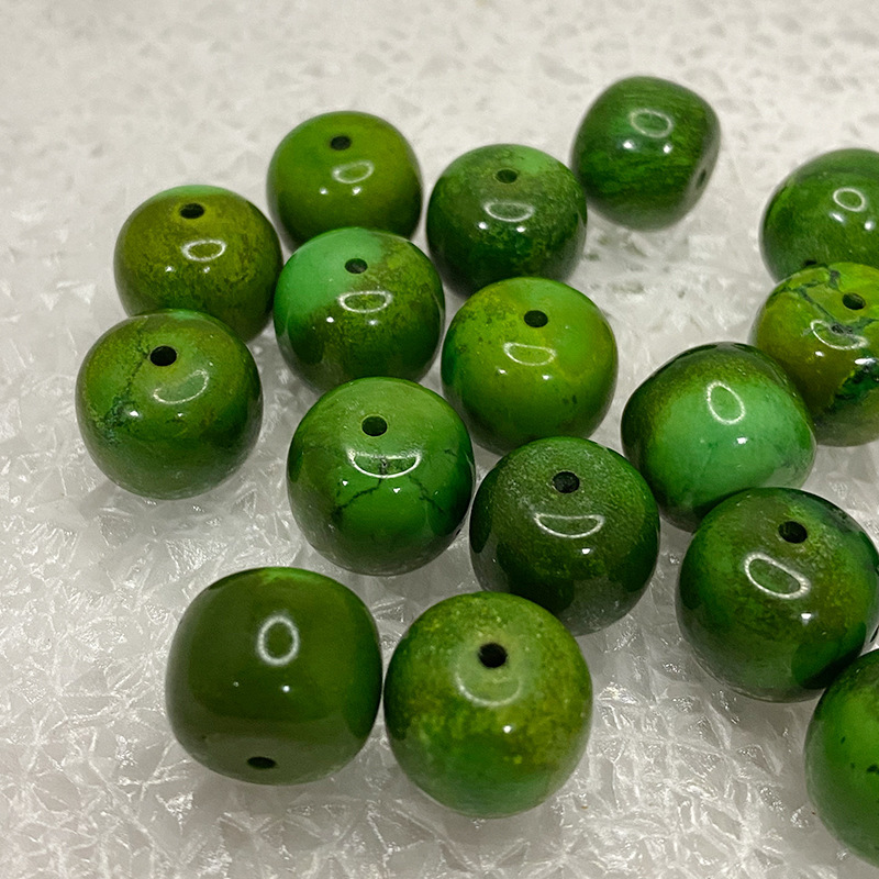 Green Aventurine Seed Yellow Old Style Star Moon Bodhi Bead Bracelet Separating Beads Waist Beads DIY Necklace Accessory Material Batch