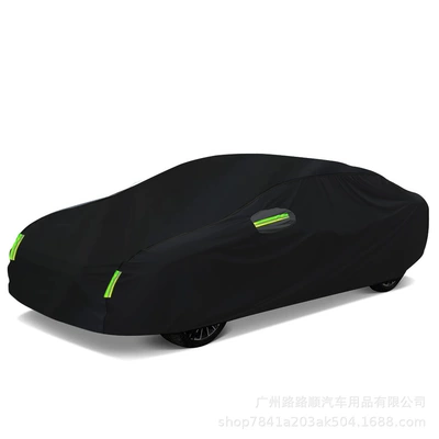 Car clothing, Cross-Border Car Covers, Full Coverage, Sun - car-size-s-190t-black-model