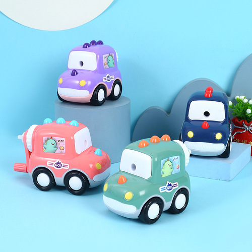 Little Elf Pencil Sharpener Elementary School Cartoon Hand-cranked Pencil Planer Astronaut Car Children's Pencil Planer Pencil Twister