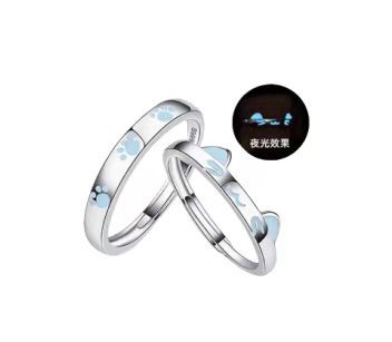 Bronce chapado al vacío no decolor Mobius anillo de nicho femenino diseño de pareja anillo de lujo ligero fábrica especial