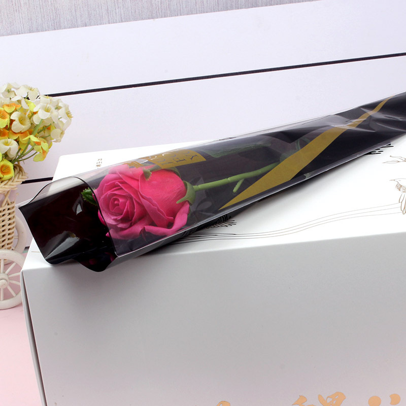 비누 꽃 싱글-로즈 레드