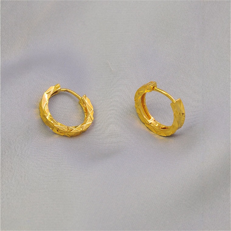 Tiktok Trending Golden Crushed Ice Sparkling Starry Sky Car Flower Earrings Irregular Faceted Shimmering Earrings