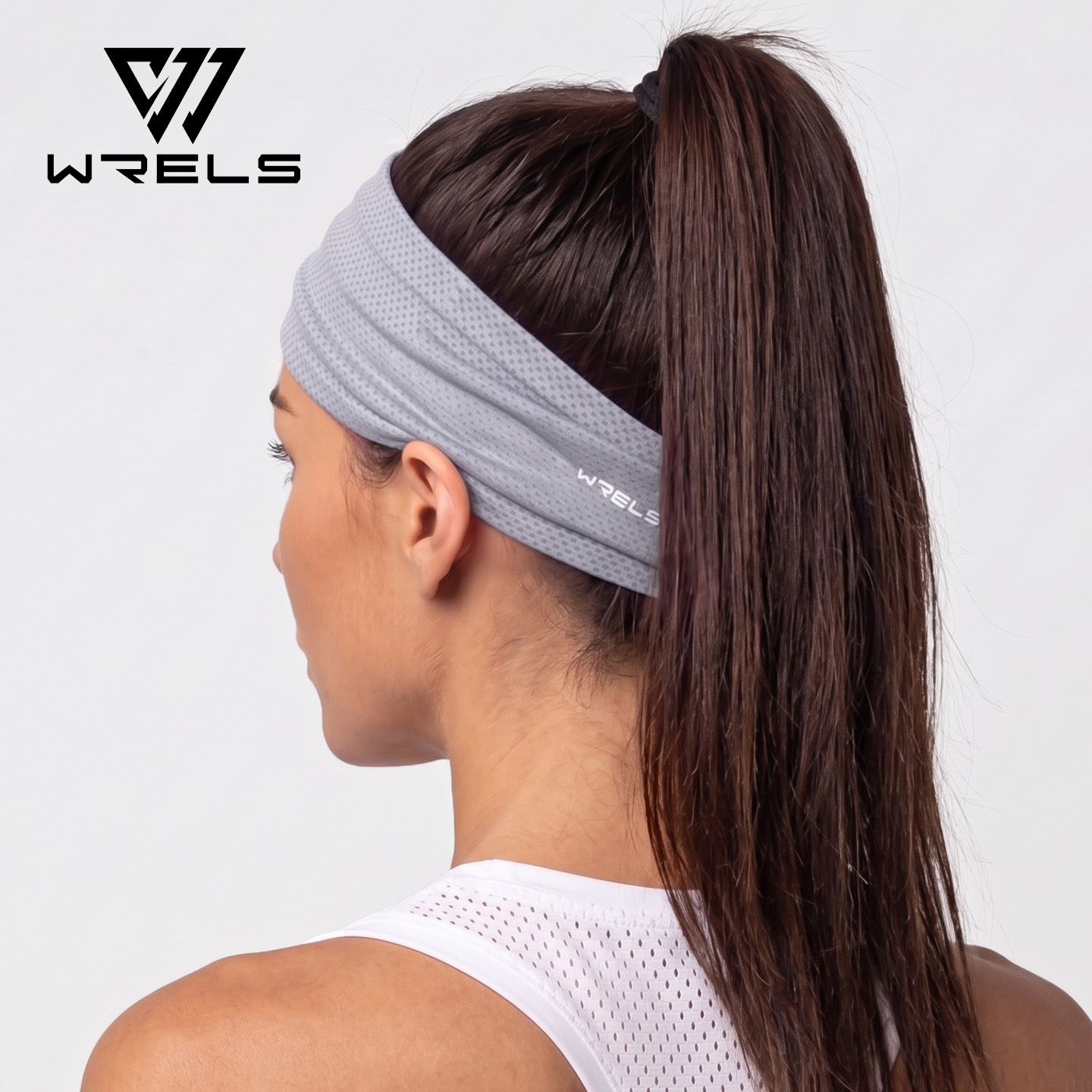 WRELS sports sweat-absorbing headband, running, fitness, yoga, anti-sweat band, widened headband, non-slip band, quick-drying headscarf