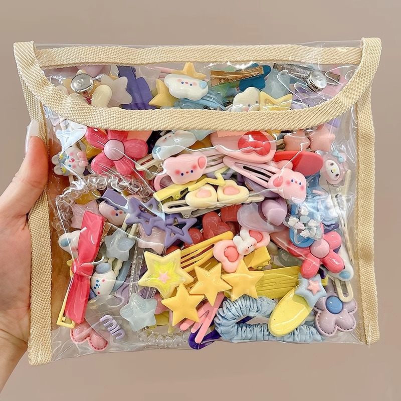 Dopamina color amor estrellas clips para el cabello niños lindos clips para el cabello lateral pestañas clips para la frente de las niñas