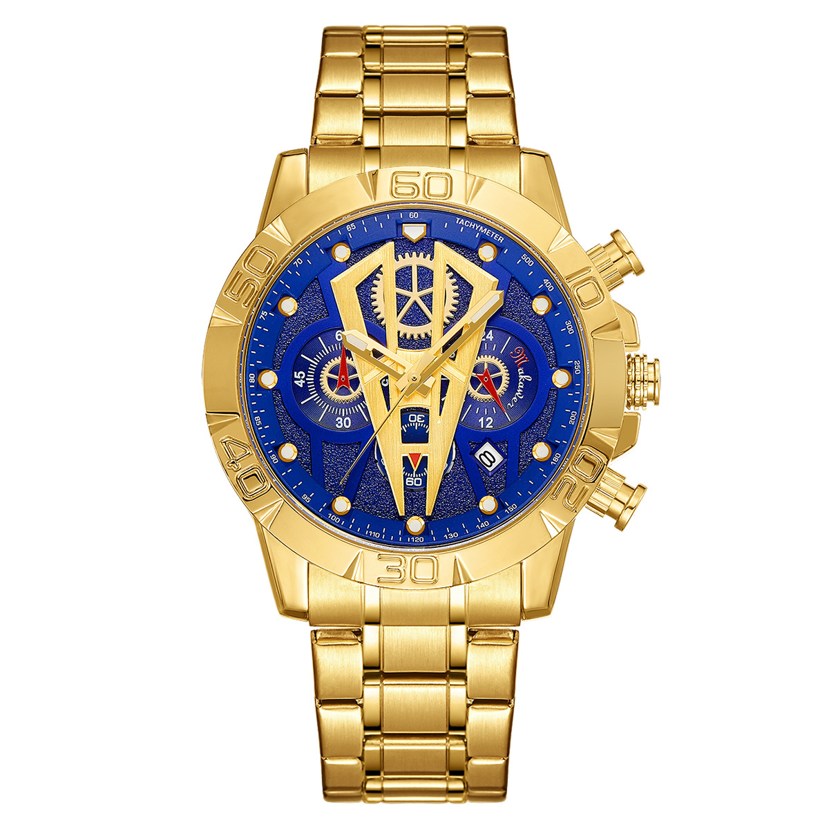 블루 골드 스틸 벨트