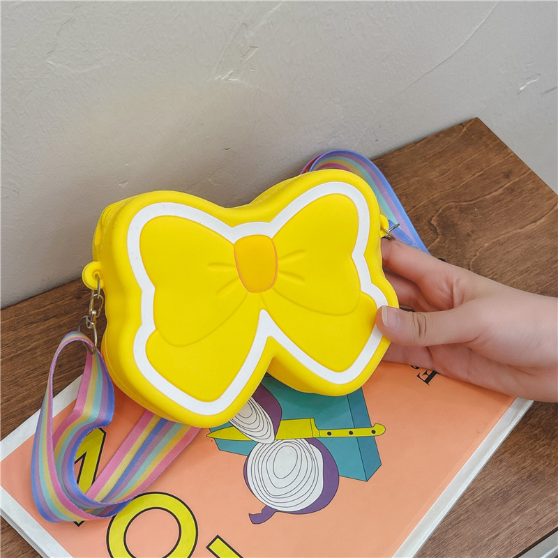 Niños de silicona bolsas suaves chicas bebés bolsas de cambio popular nueva mariposa coreana lindas bolsas de princesa para chicas