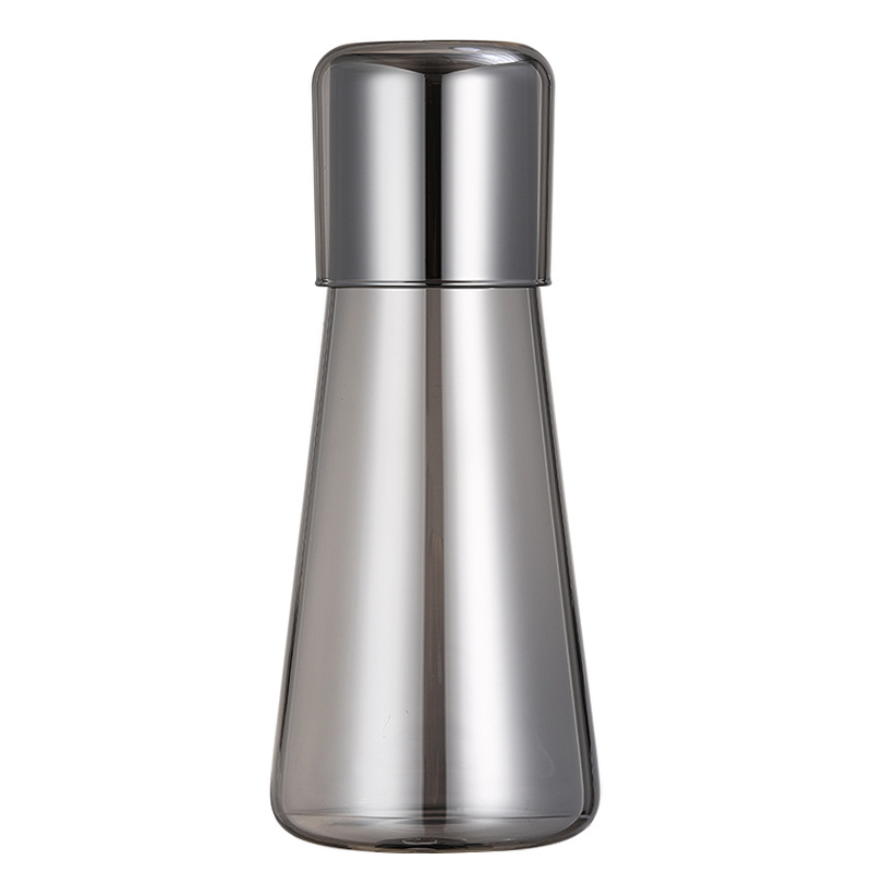 Juego de Jarra y Vasos de Vidrio con Recubrimiento Metálico, Estilo Nórdico, para Agua o Jugo