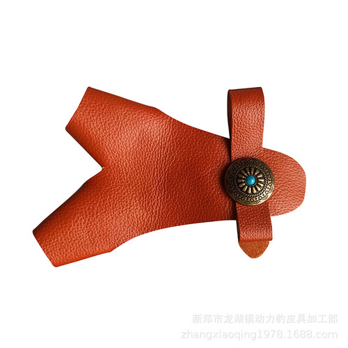 Archery protective gear shooting cowhide handguards traditional archery protective gear cowhide comfortable, strong and durable cloth buckle handguards