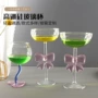 女生浪漫爱心高脚香槟杯