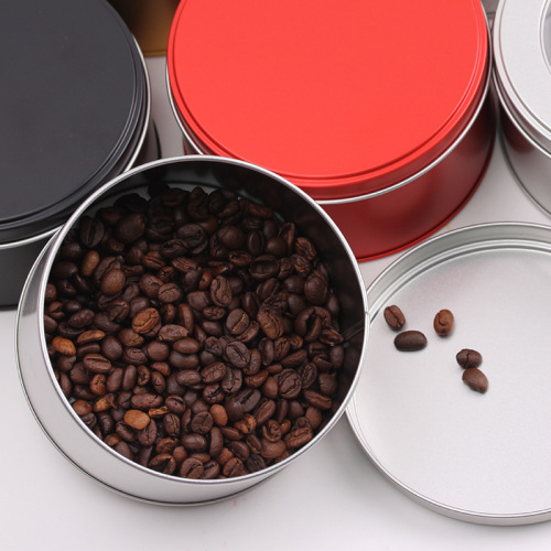 Wholesale PVC window gift candy tin box food packaging tin box tea tin can tinplate tea tin round can