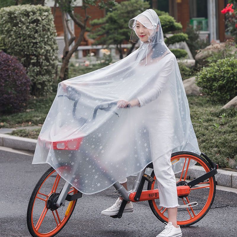 비옷 전기 자전거 싱글 남녀 성인 승마 전기 오토바이 자전거 판초 전신 안티-ENSHUN