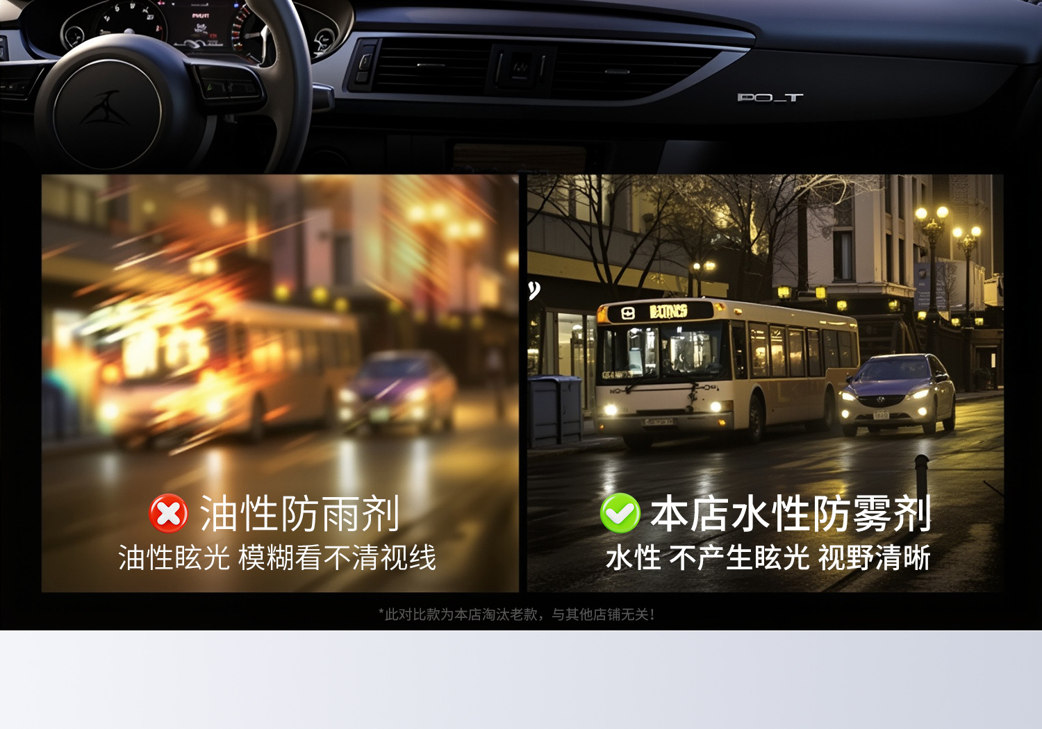 Anti-Fog Agent Car Rearview Mirror Rain-Proof Artifact Windshield Long-Lasting Defogger Spray Rain-Proof Agent Does Not Stick to Water