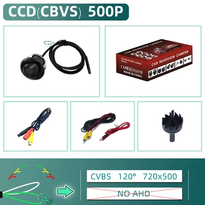 Manufacturer Supplies Large 360-Degree Panoramic Car Camera Hd Night Vision Car Side View Front View Rear View Camera (Vehicle camera) - 225-hole-punched-large-360-degree-dual-switching-ccd