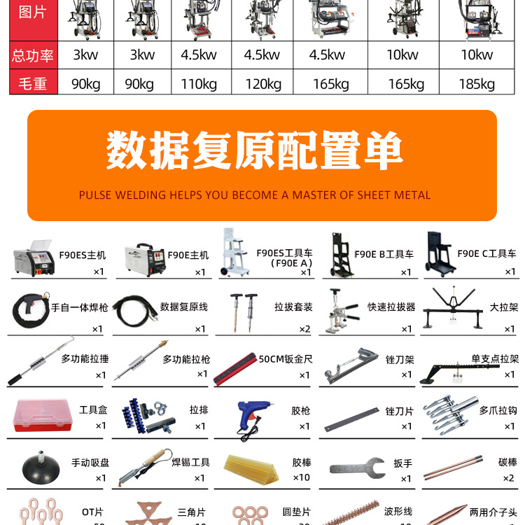 Intelligent Data Recovery Sheet Metal Repair Machine Pulse Shaping Machine Car Dent Repair Tool Free Putty Wholesale