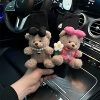 Ремень безопасности наплечник автомобильный предохранитель чехол чехол плюшевый мультфильм милый автомобильный автомобиль
