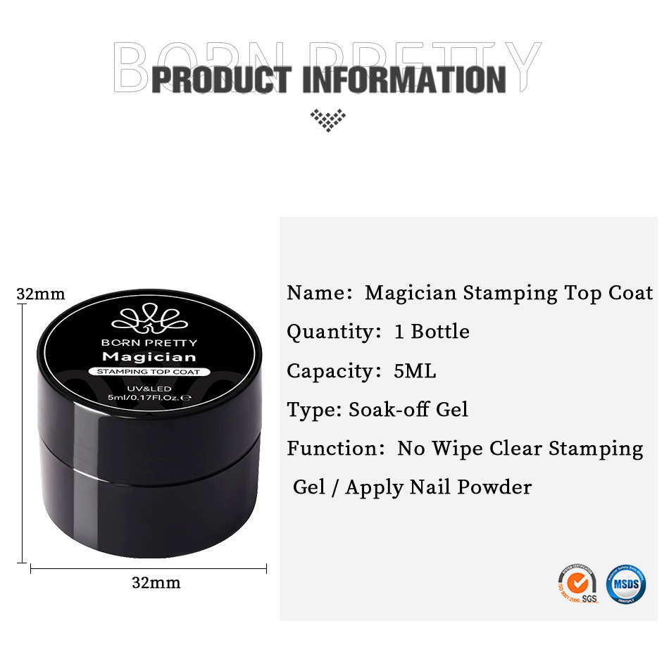 Nail Glue Anti Flowering Nail Art Printing Sealer Can Be Coated With Powder, High Transparency, Wash Free Painting Transfer Topcoat_voghion.com
