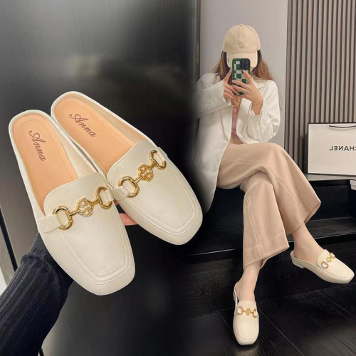 Lazyperson shoe summer fashion outerwear retro small gold buckle PVC one-piece platform sandals for women