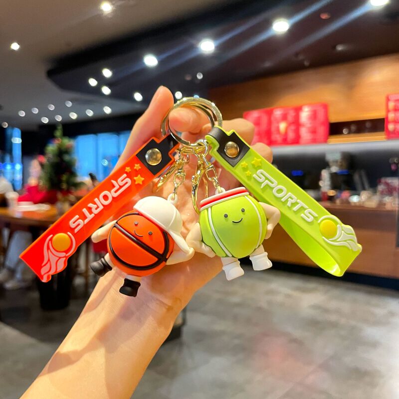 Original creative football key chain three-dimensional sports peripheral pendant basketball car school bag key pendant key chain