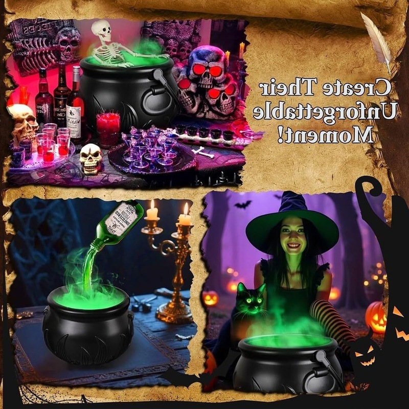 万圣节日礼品火焰巫婆桶Halloween Decorations Indoor|undefined