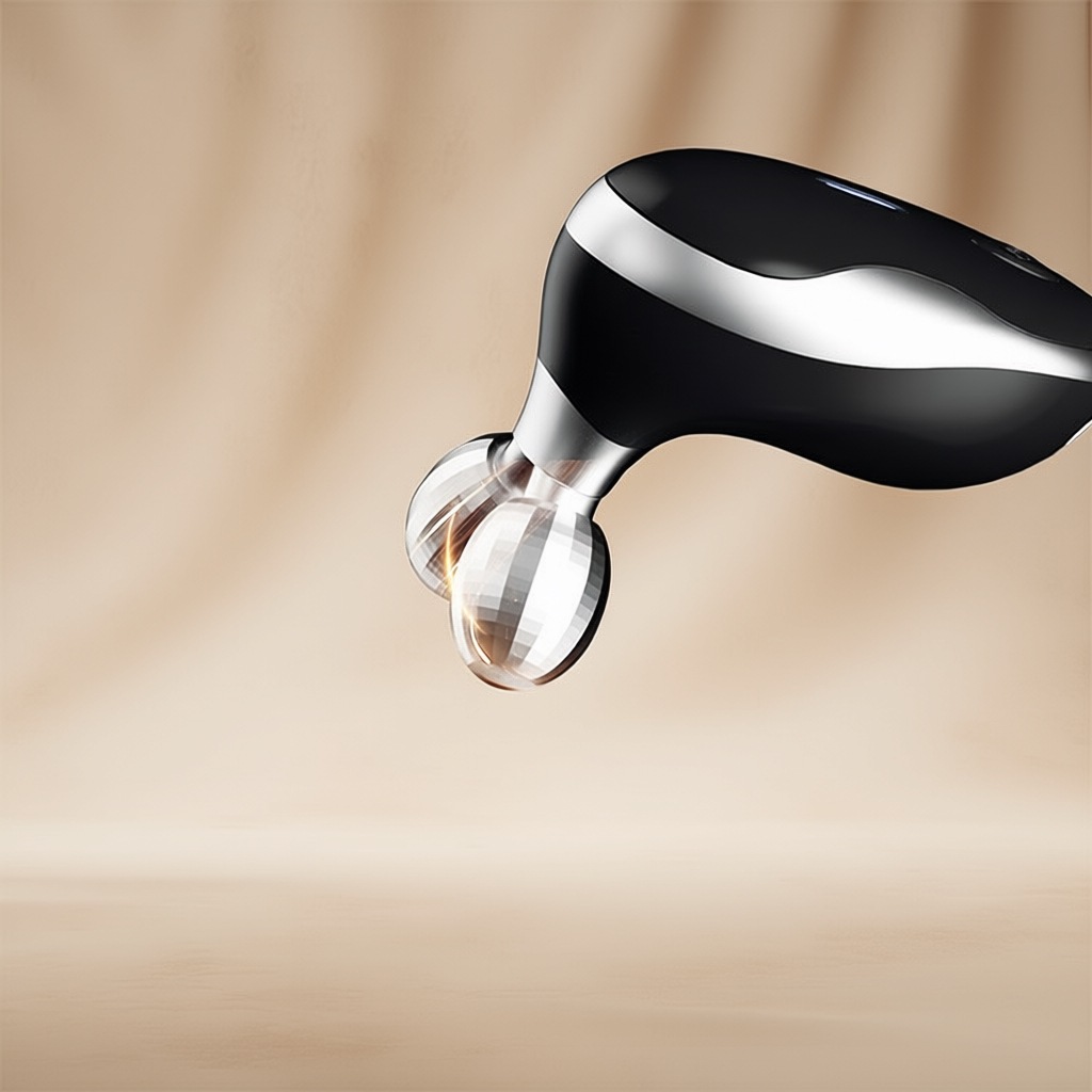 High Frequency Electric Double Ball Roller Facial Massager Roller Introduction Instrument Ems Microcurrent Lifting Facial Beauty Instrument