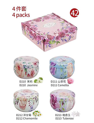 En stock, superventas en comercio electrónico transfronterizo: tarro de vela aromática de 2.2oz, tarro pequeño para flores, tarro de dulces étnico de hojalata, caja de hojalata. image 57