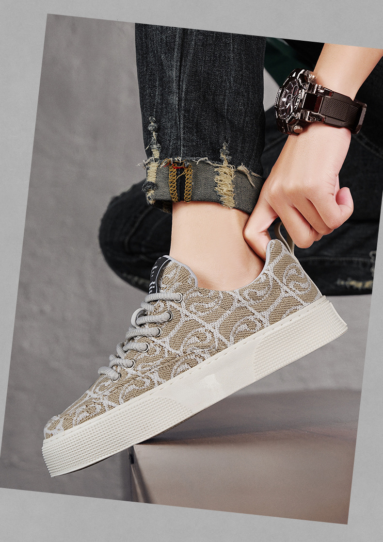 Board shoes men's platform trendy shoes sports casual shoes spring new cloth canvas shoes soft sole cross-border large size_voghion.com