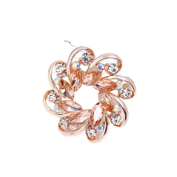 Broche fleur en cristal pour femme élégante épingle strass_voghion.com