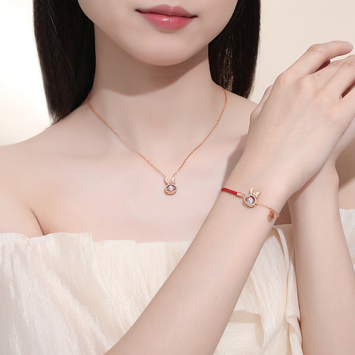 Original twelve zodiac smart bracelet for women sterling silver retro national trend zodiac red rope bracelet birth year dragon year hand ornaments