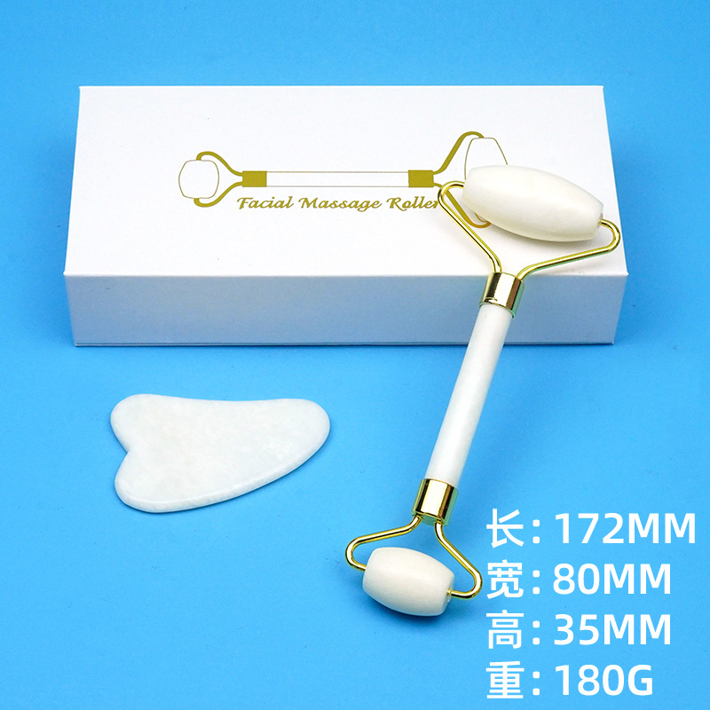 Fábrica al por mayor salón de belleza cuerpo entero espalda raspado masaje cara ojo Jade rodillo raspado tablero combinación traje