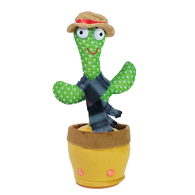 Bailando cactus juguete aprender a hablar y cantar muñeca torcida TikTok red arena roja talla mágica regalo de cumpleaños