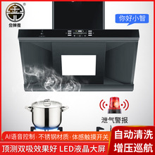 小智语音油烟机家用厨房大吸力嵌入式厨柜机侧吸壁挂式大吸力