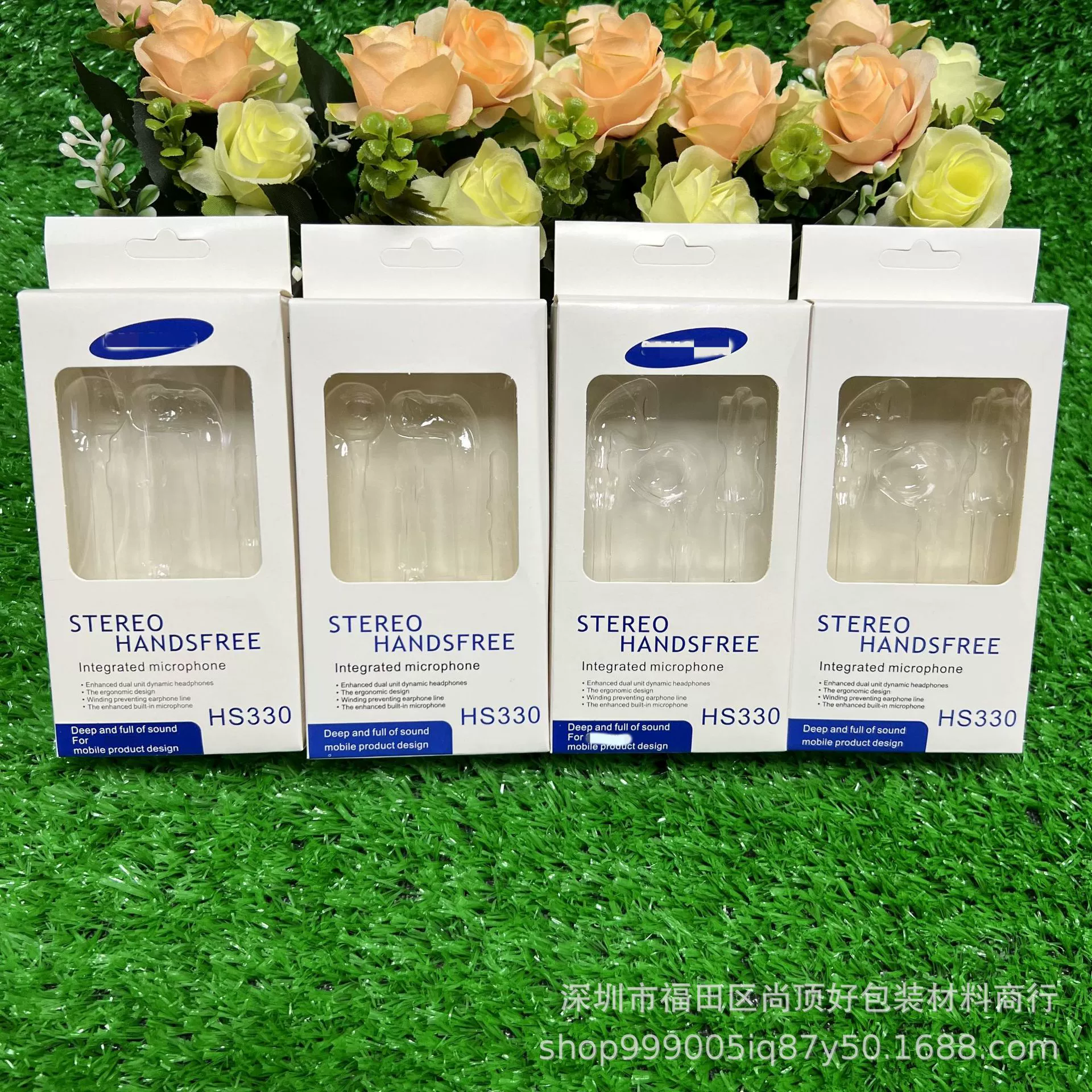 Упаковочная коробка для наушников Samsung HS330 подходит для универсальной нейтральной подарочной коробки S4/HS330 с белой карточкой.