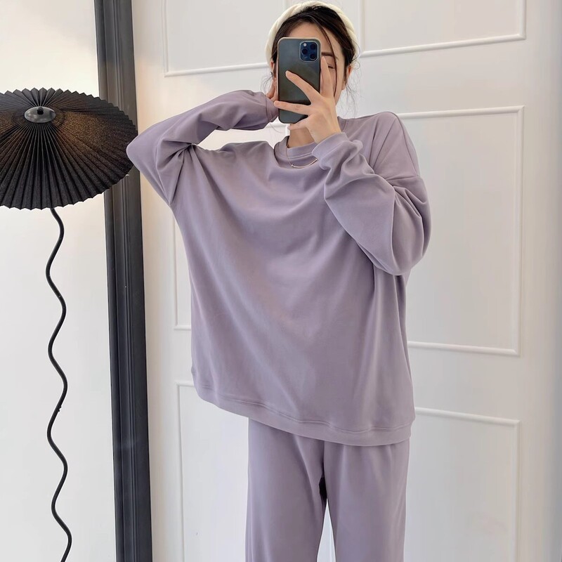 Korean Style High-End Long-Sleeved German Velvet Pajamas for Women Winter 2025 New Velvet Thickeneded Plush Home Clothes Set Winter