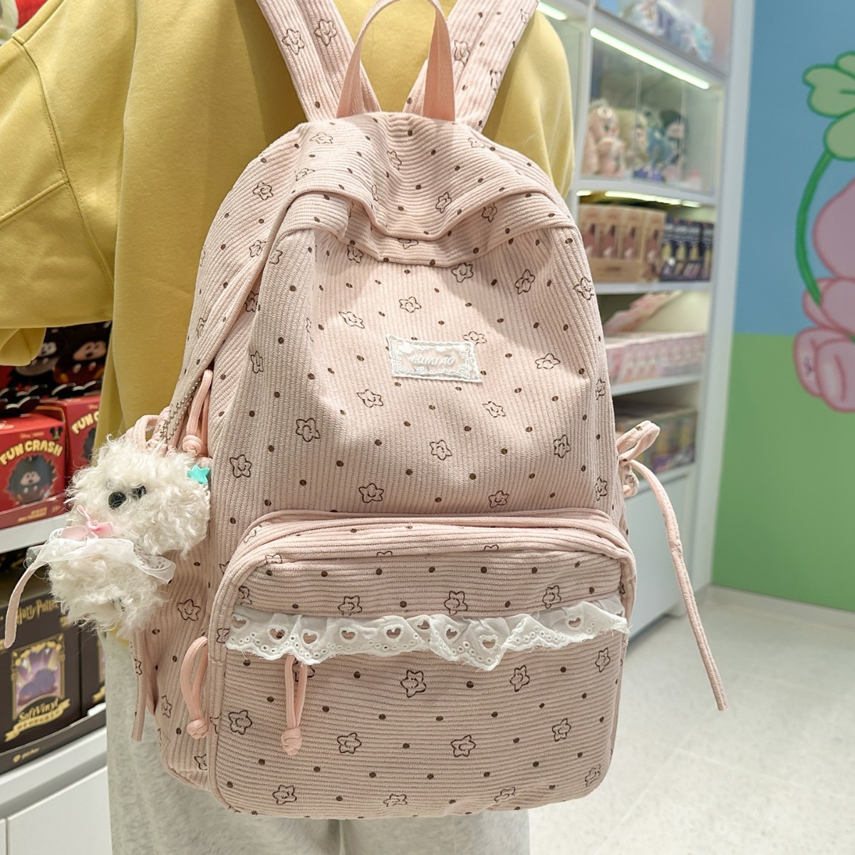 New Style Backpack for Women, Korean Version, Ins Literary and Artistic Fresh Style, Suitable for Middle and High School Students, Large Capacity Casual Backpack