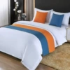 Navy blue and orange