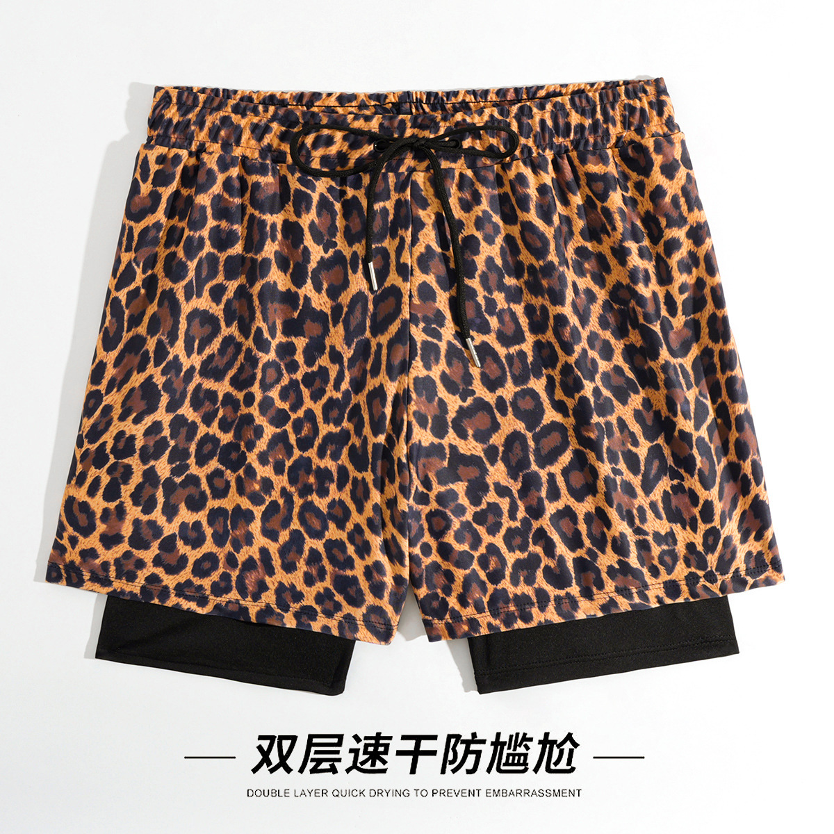 Beach Pants Can Be Worn in Water Parks, Quick-Drying Lined Surf Pants, Men's Double-Layer Swimming Trunks, Shorts That Can Be Worn in the Water, Beach