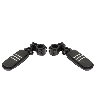 Motorcycle Accessories for Harley-Davidson Universal Modification: Bumper Guard Bar, Footrest, Rest Footrest, Foot Pedal (Motorcycle pedals) - 1-pedal-black-small-pedal-ring-black