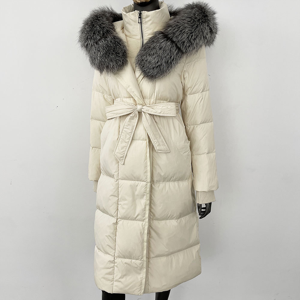 Off-white + silver fox plus leather