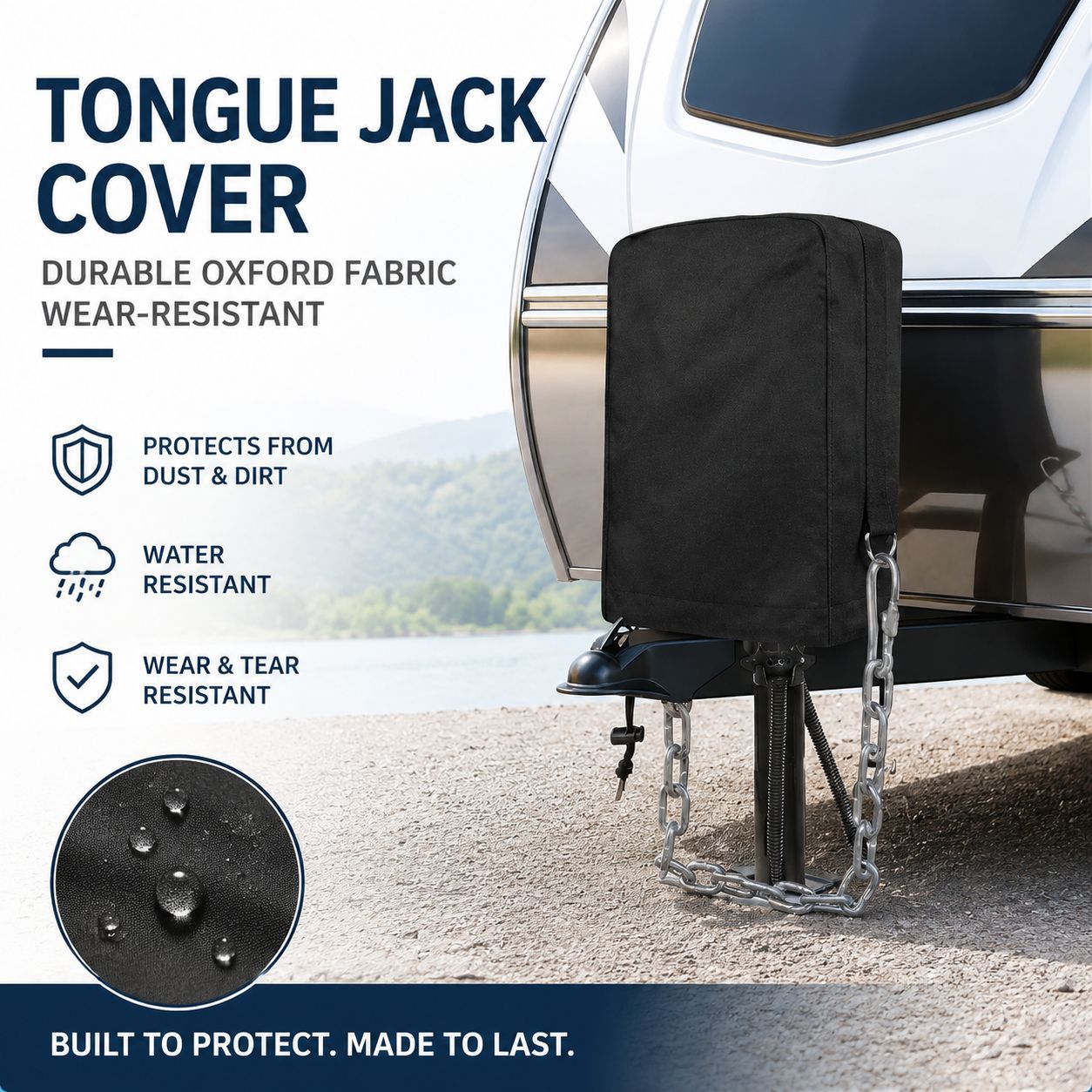 RV 0kg top protective cover, waterproof Oxford cloth protective cover, RV 0kg top cover protective cover