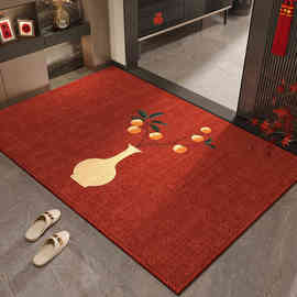 地垫入户门垫进门家用高级感红色脚垫入户客厅玄关防滑门口脚踏垫