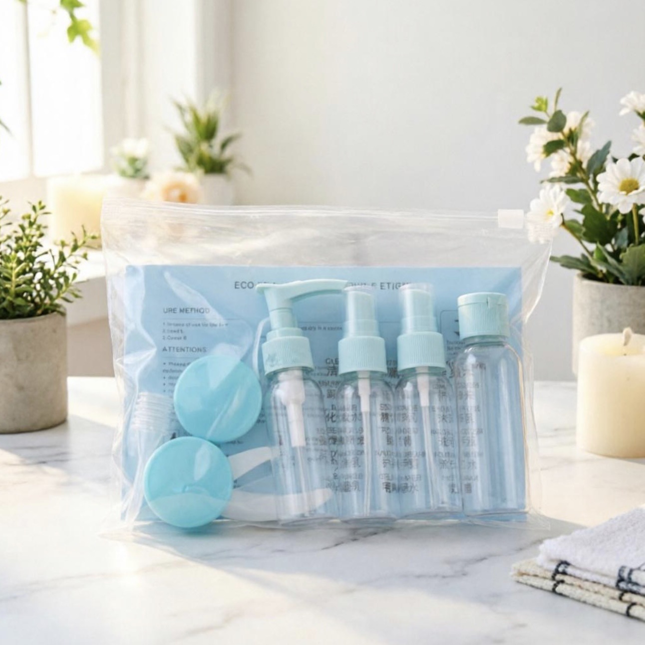 旅行分装瓶喷雾瓶旅游套装小样瓶便携护肤品补水化妆品空瓶子喷壶